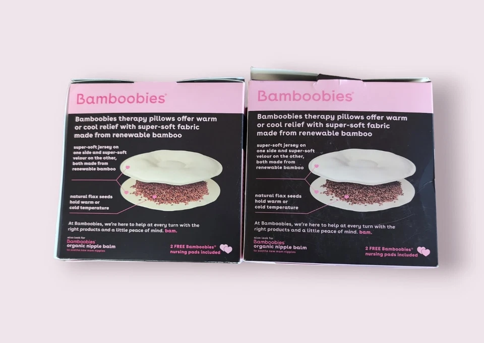 Bamboobies Soothing Nursing Pillows Flaxseed Heating Pad or Cold Compress x 2 - Image 2 of 2