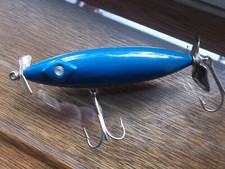 Older USA Made Jim Strader Classic Diamond Rattler 3.75" 3/8oz. Solid Blue