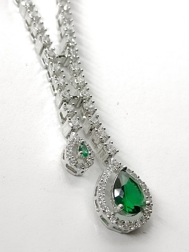 Handcrafted 925 pure Sterling Silver stylish Necklace for women Party/occasional - Picture 6 of 7