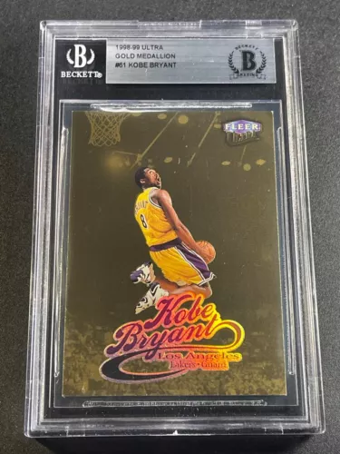 KOBE BRYANT 1998 FLEER ULTRA #61 GOLD MEDALLION EDITION FOIL PARALLEL LAKERS