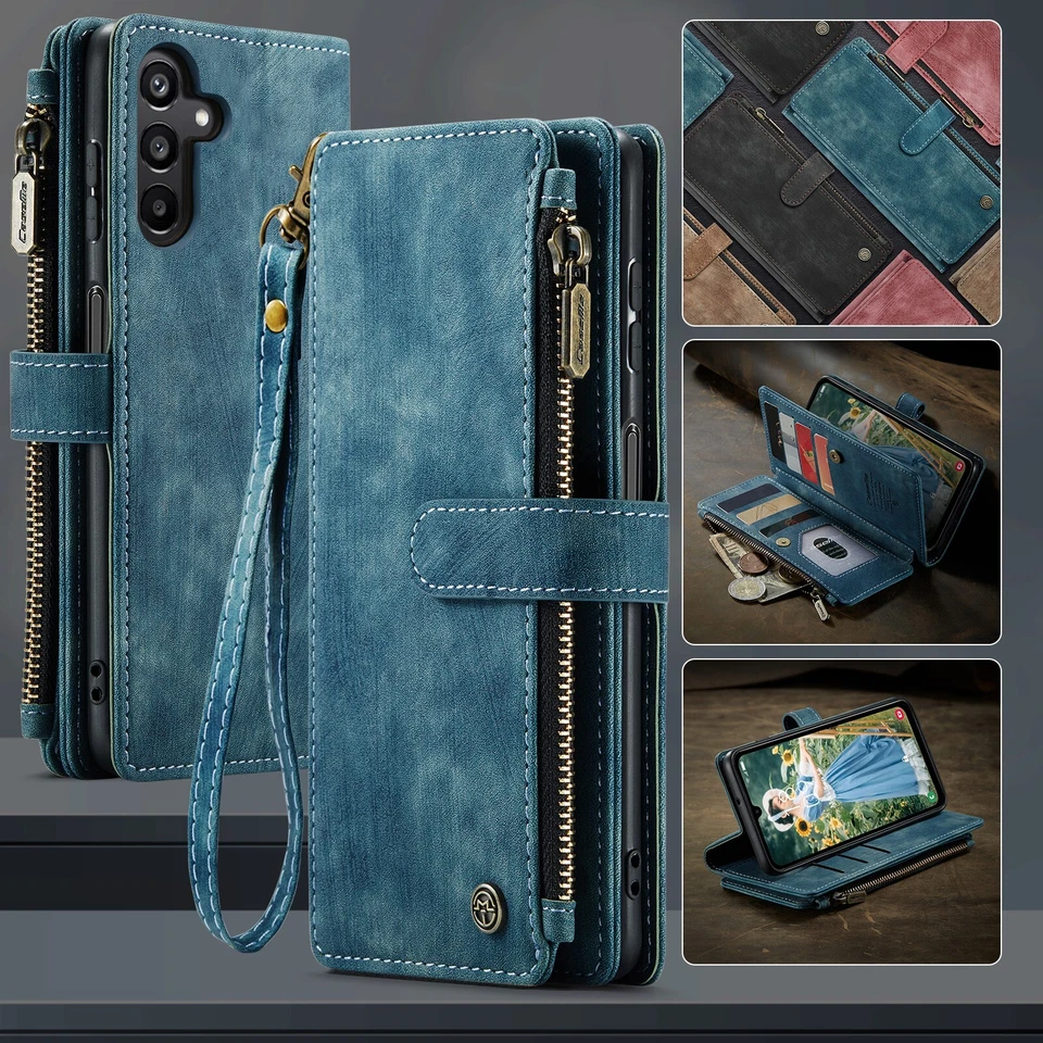 CaseMe Wallet Case For Samsung Galaxy A12 A13 A14 A15 A16 S25 Ultra S24 S23 S22+ Foto 3 de 4