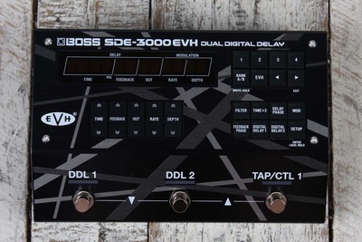Boss SDE-3000 EVH Dual Digital Delay Pedal Electric Guitar Delay Effects Pedal