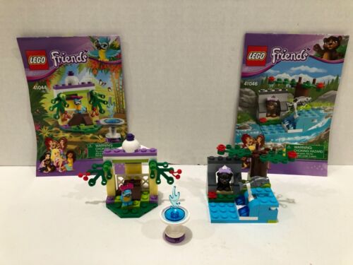 Lego Friends Macaw’s Fountain, 41044 & Brown Bear’s River, 41046 w/Manuals - Afbeelding 1 van 7