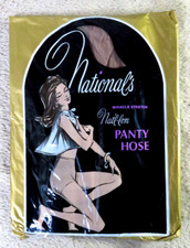 Nationals Natl-lon Miracle Stretch Panty Hose Hosiery BEIGE Sz. C / 1st Quality