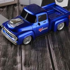 RETRO 1950'S STYLE PICK UP TRUCK BLUE BLUETOOTH SPEAKER COLORFUL LIGHTS FM RADIO