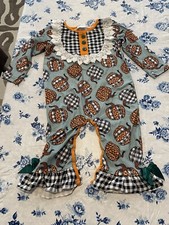 Little Girls Cute Fall Pumpkins Romper 12-18M