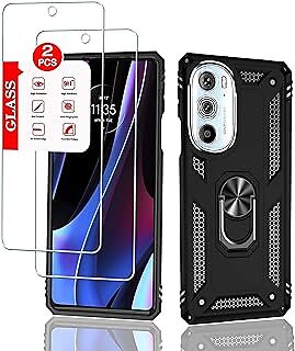 Anvzle for Motorola Edge+ 2022 / Edge 30 Pro Case with [2 Pack] Glass Screen Pro