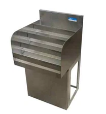 BK Resources UBB-18-LD18 18" x 18" Underbar 4-Step Liquor Bottle Display Unit