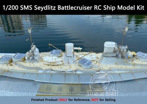 1/200 SMS Seydlitz Battlecruiser RC Ship Model Kit with Detail Upgrade Set CY514 - Picture 11 of 12