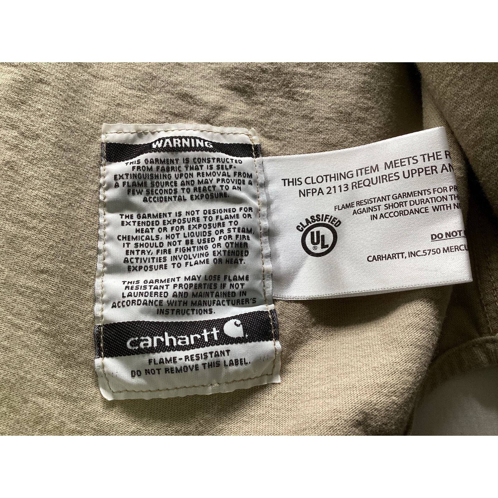 Carhart fire resistant button down lightweight tw… - image 5