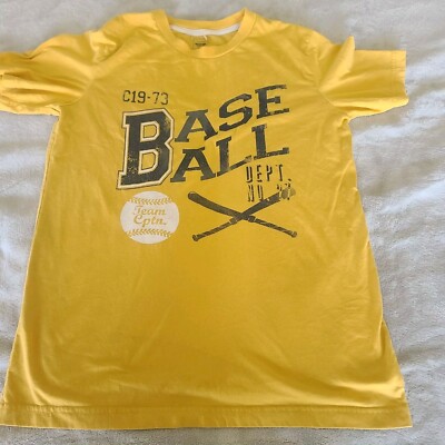Mossimo Supply Mens Extra Large Yellow Baseball Shirt Team Cptn Dept No ...