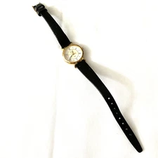 Timex Ladies Watch Hirsch Rainbow Brown Leather Band New Battery Face Scratched