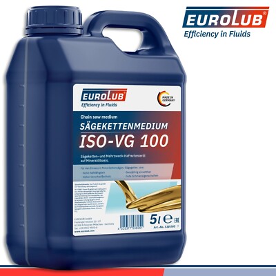 EuroLub 5 l Sägekettenmedium ISO-VG 100 Kettensägenöl Haftöl Motorsäge