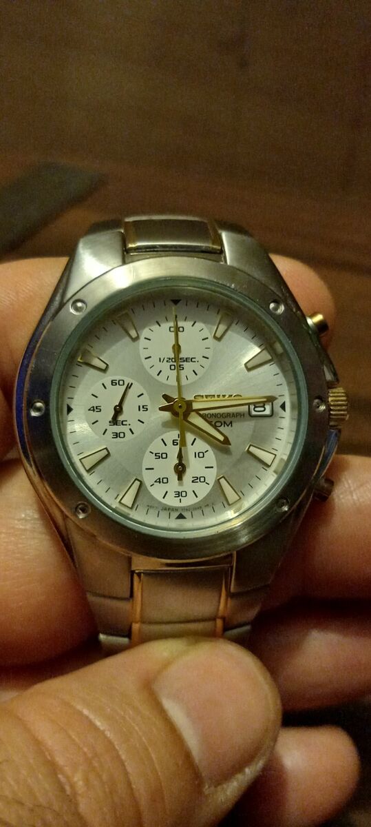 SEIKO- CHRONOGRAPH 50M- STAINLESS STEEL- JAPAN- MENS WATCH SEIKO- CHRONOGRAPH 50M- STAINLESS STEEL- JAPAN- MENS WATCH