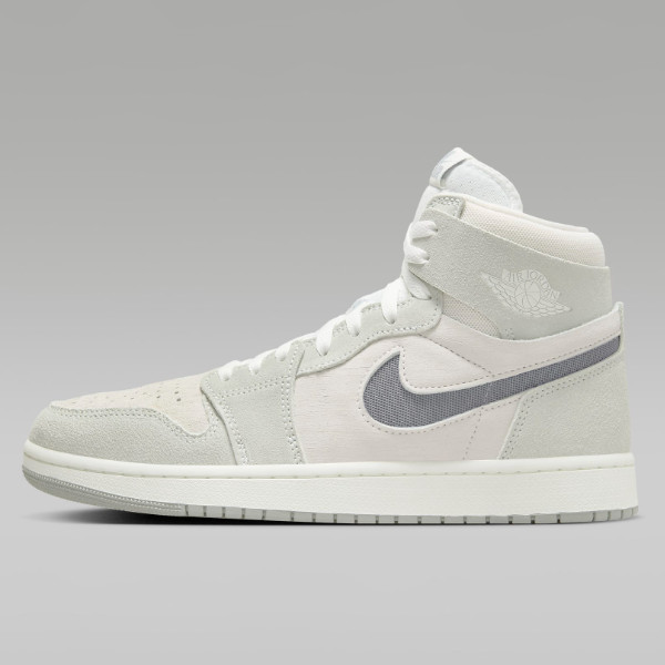 Кроссовки Nike Air Jordan 1 Zoom CMFT 2 серого цвета с частицами (DV1307-101) Доставлены в ускоренном порядке