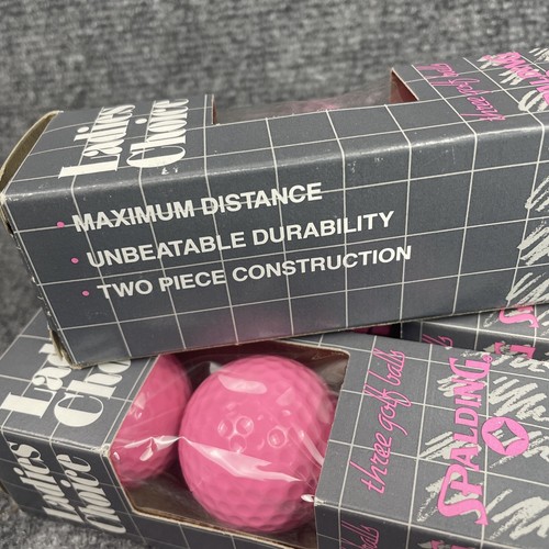 9 Vintage NOS Spalding Ladies Choice Golf Balls Pink - Picture 6 of 6
