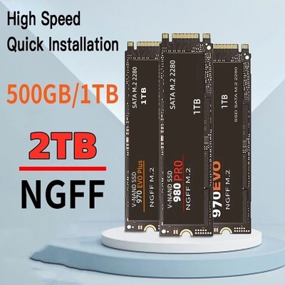 2TB NGFF High Speed Solid State Hard Disk SSD M. 2 Capable With Win11 And 10