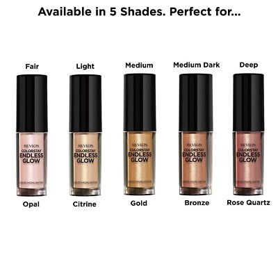 Revlon Colorstay Endless Glow Liquid Highlighter, 0.3 Ounce Choose Shade
