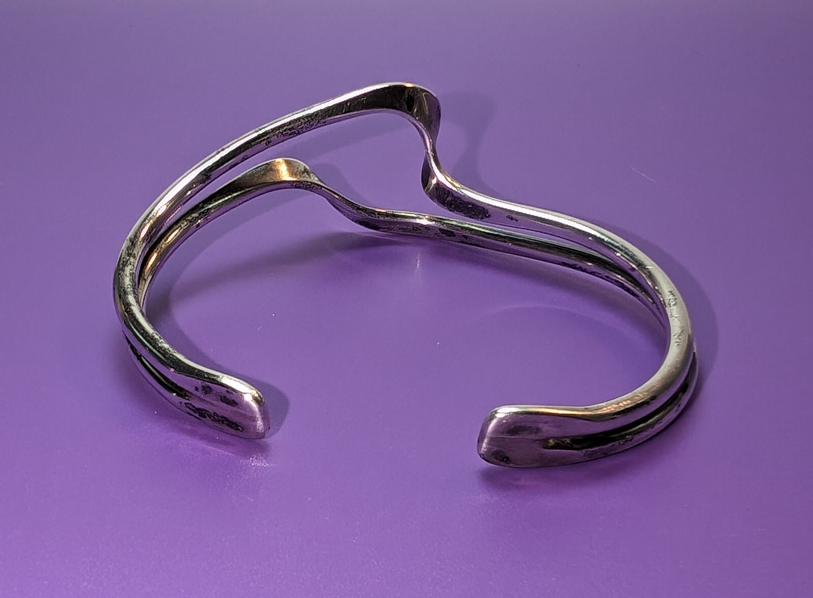 Fine! Solid Sterling Silver ~ Smooth Double Twist… - image 7