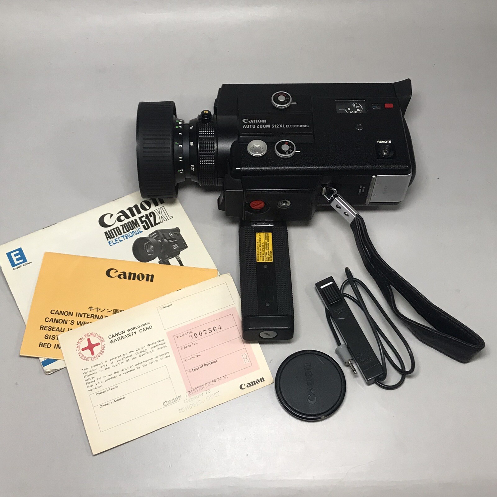 【G2029】Canon Auto ZOOM 512XL 8ミリフィルム FILM TESTED Canon Auto Zoom 512XL Super-8 movie camera