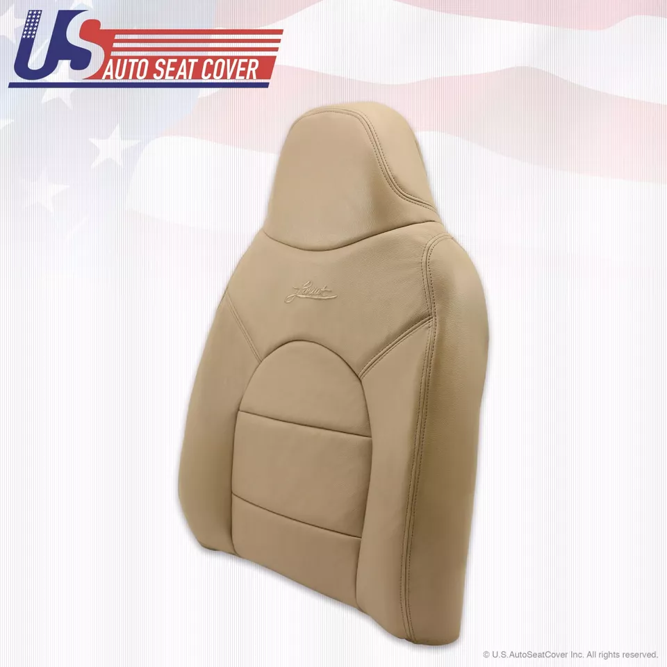 Ford F250 350 Lariat 1999 pasajero superior e inferior cubiertas de asiento de cuero tostado Foto 4 de 4