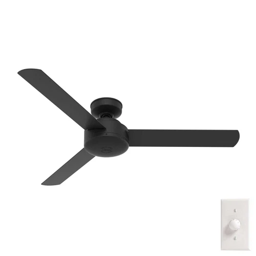 Hunter 52" Presto Ceiling Fan Modern Industrial Surespeed Wall Control NO LIGHT - Picture 1 of 4