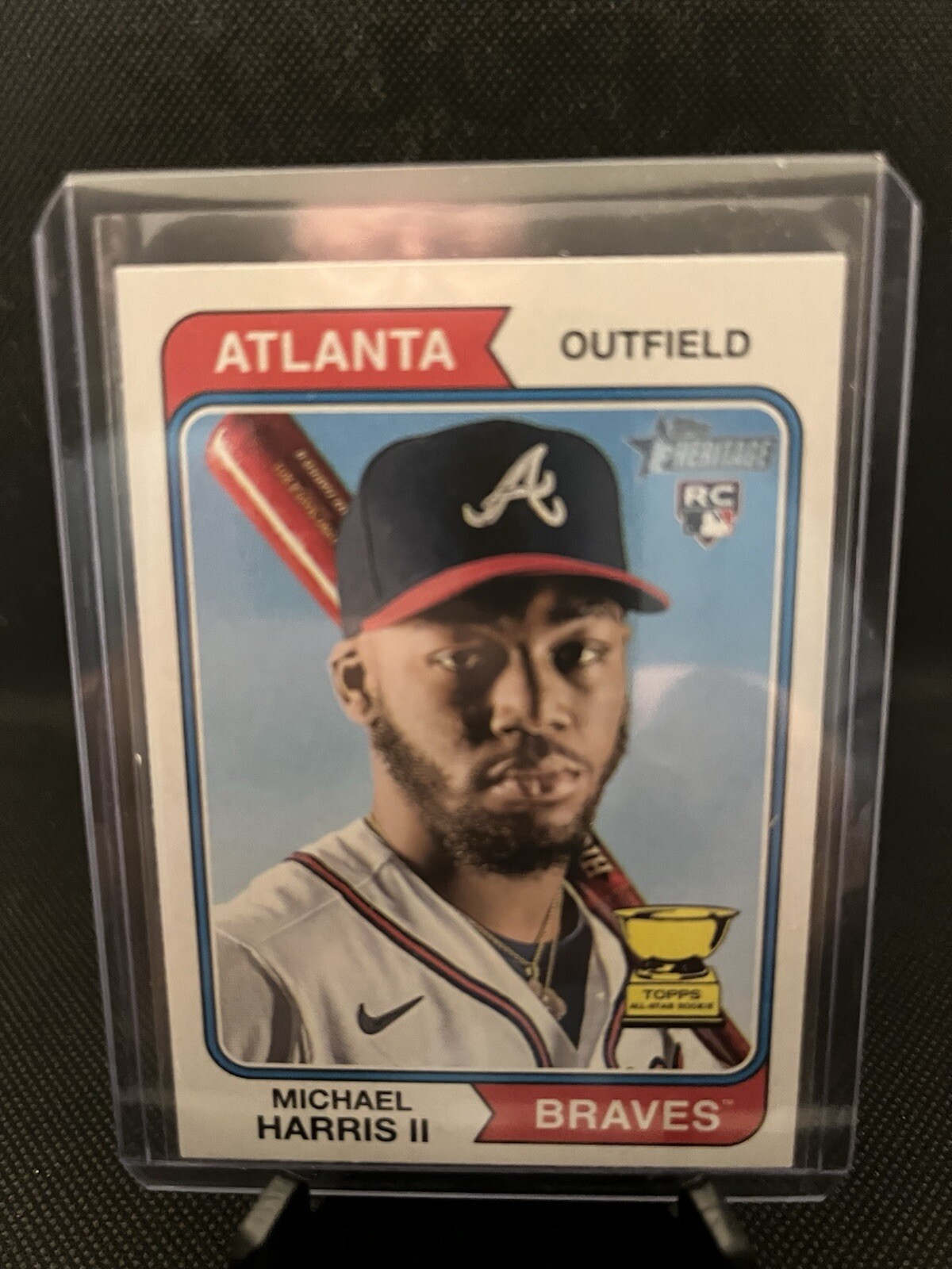 Michael Harris II Rookie 2023 Topps Heritage #30 RC Atlanta Braves
