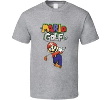 Mario Golf Nintendo Retro Video Game Mario Character T Shirt