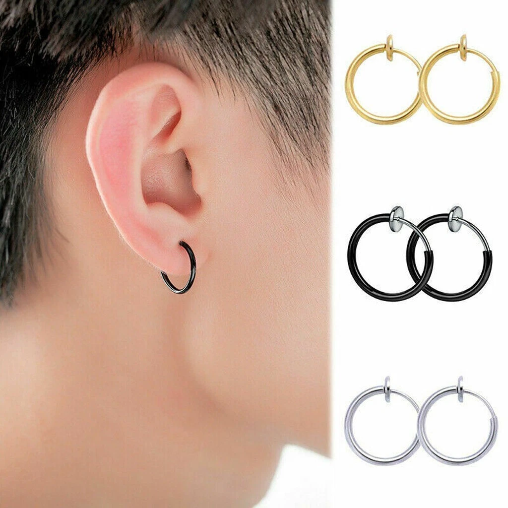 Retractable hoop earrings deals
