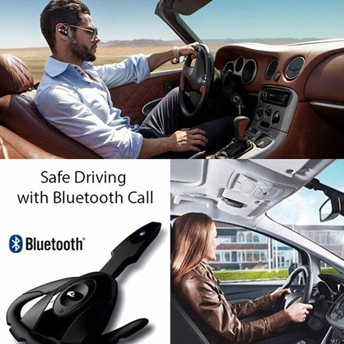 Trucker Bluetooth Headset Wireless Dual Mic Noise Cancelling Earpiece Earbuds - Picture 2 of 16