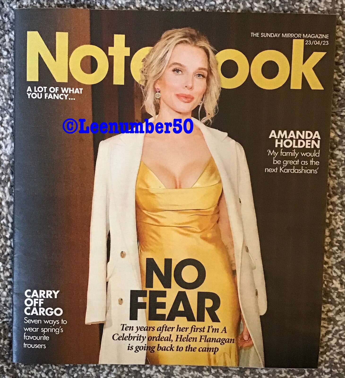 Notebook Magazine Helen Flanagan 23/4/23 New Amanda Holden Danny And Dani Dyer-image