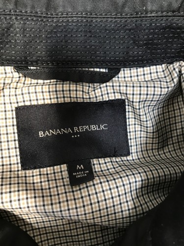 Mens Banana Republic Rain Mac Rain Coat Size Medium Great Quality - Picture 2 of 15