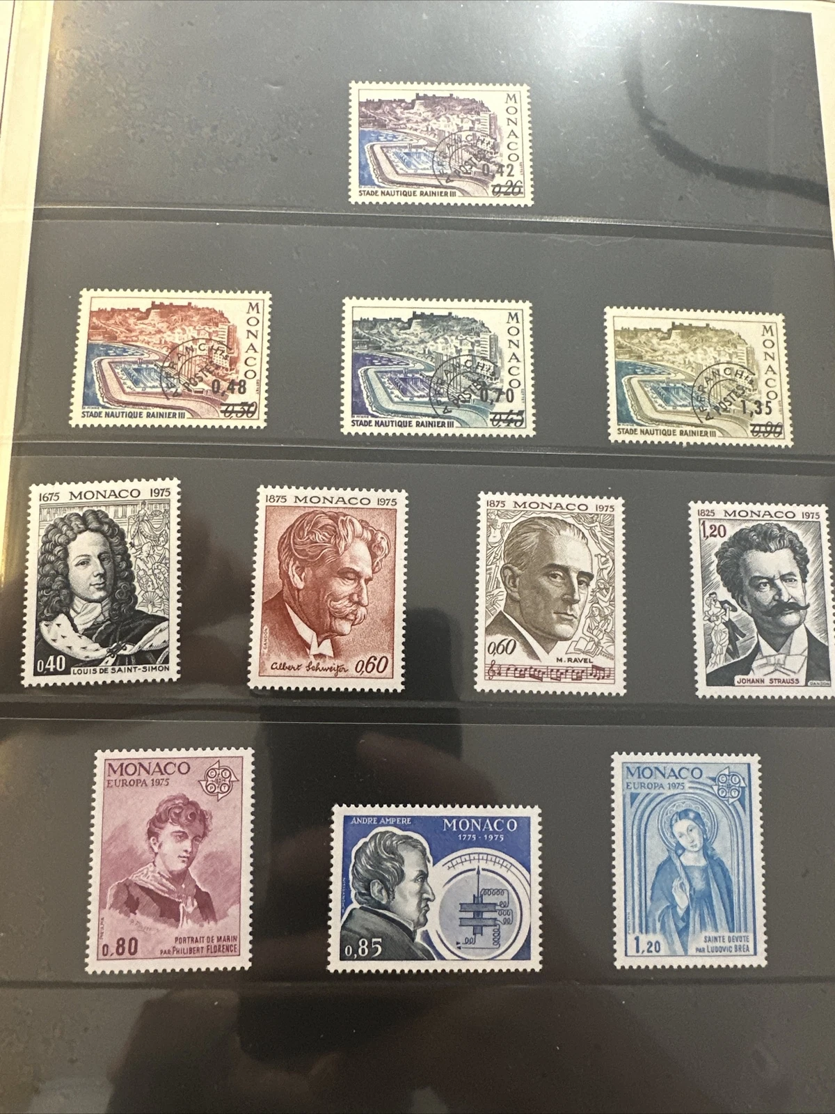 Timbres Monaco Neuf Lindner No.186 1975 Page 59