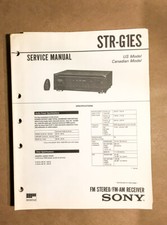 Sony STR-G1ES Receiver Service Manual Original 