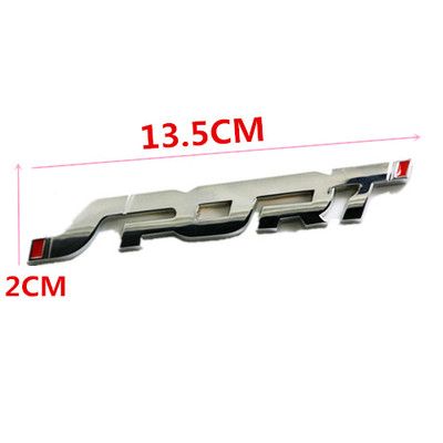 Car Emblem SPORT Metal Chrome  for Mendeo Focus Fiesta S-MAX Side Badge Sticker