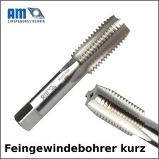 Gewindebohrer kurz Feingewinde Durchgang Einschnittgewindebohrer rechts