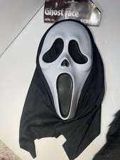 Scream 2010 Ghost Face Mask Fun World Scream 4 On Card NWT