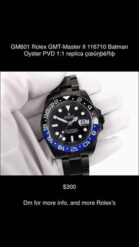Rolex GMT-Master II Automatic Date Black Dial Black/Blue 24-Ho...