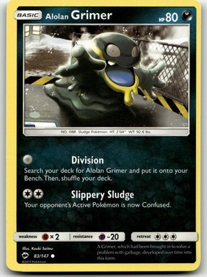 Alolan Grimer Burning Shadows 83/147