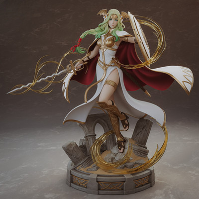 Saint Seiros | Fire Emblem | 26.3cm Resin Figure | Bulkamancer | UNPAINTED