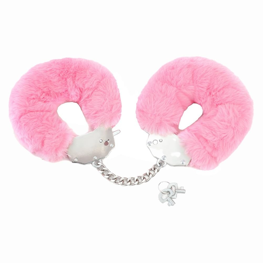 Handcuffs Fluffy with Keys, Fuzzy Sweater Hand Cuffs Set For Women Adult Coup...