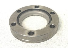 Varian 2.75" CF Conflat Glass Viewport | Through Holes | UHV