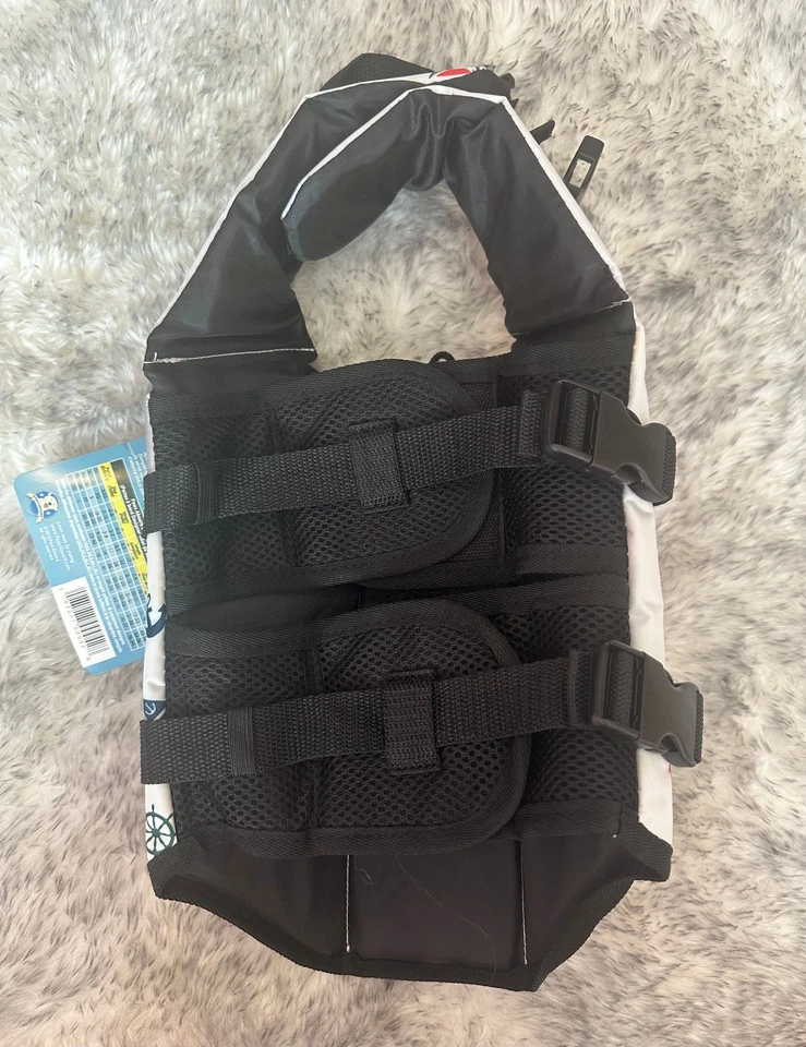 Nuevo chaleco salvavidas Paws A bordo diseño náutico para perros - talla pequeña - tamaño Shih Tzu Foto 2 de 4