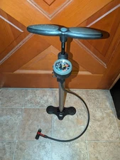 Topeak JoeBlow Pro Bicycle Floor Pump Air Gauge Road Bike Silver Black