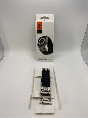 Armband für Watch 49/46/45/44mm Uhrarmbänd Uhrbänd Bänd Spigen Schwarz AMP06065