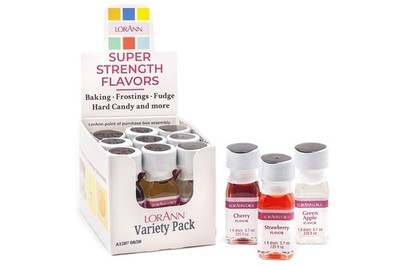 LorAnn SS Variety pack, 1 dram (.125 fl oz - 3.7ml - 1 teaspoon) bottles - 12...