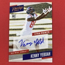 Kenny Yeboah 2021 Panini Chronicles Draft Picks Prestige Xtra Points Signatures