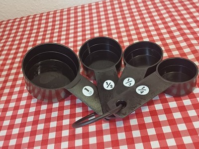 Meßlöffel * Meßbecher * 4 Stück am Ring * OXO * 1/4 * 1/3 * 1/2 * 1 Cup