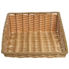 HUBERT Tapered Storage Basket, Natural Color, Rectangular - 15 1/2"L x 20"D x 1