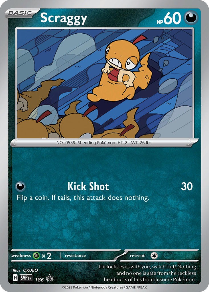 Scraggy [SVP - 186] Promo Holofoil NM